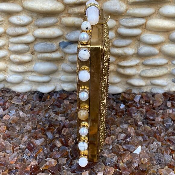 NWOT Ramla Prestige Crossbody/Clutch Bag w/Opal Gemstones Handmade in Morocco - Picture 12 of 12